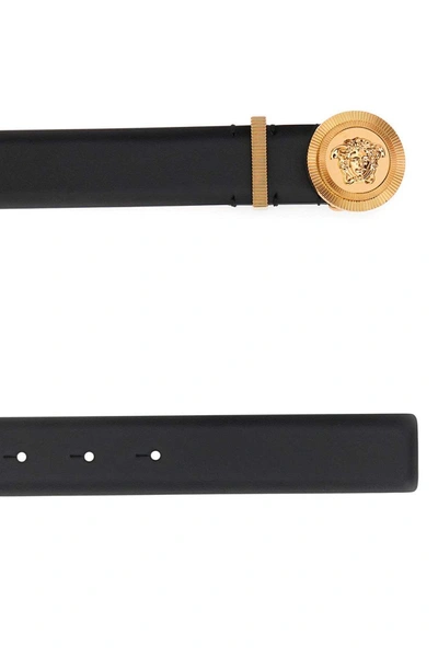 Shop Versace Belts In Black- Gold