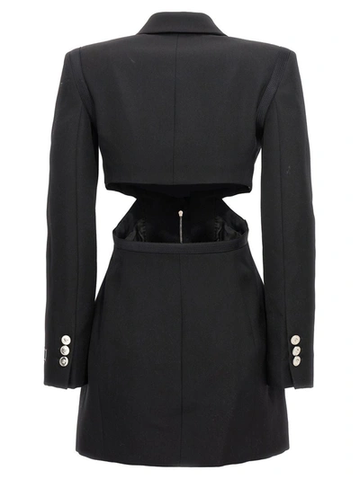 Shop Versace Blazer In Black Virgin Wool In 1b000