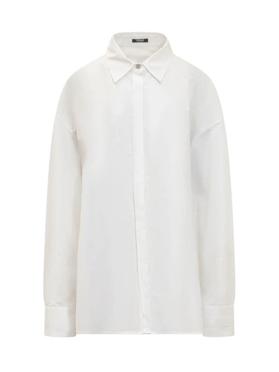 Shop Versace Shirts In White