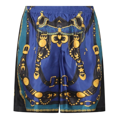 Shop Versace Shorts Red