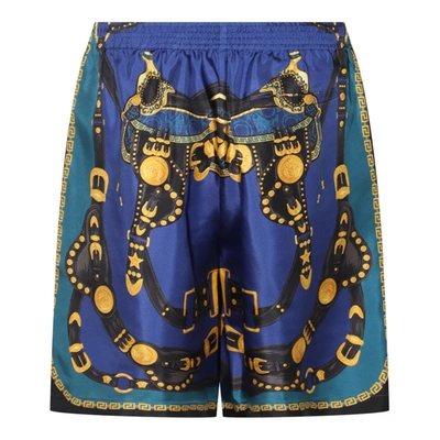 Shop Versace Shorts Red