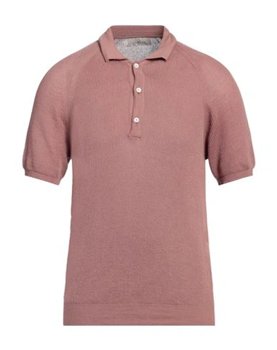 Shop Laneus Man Sweater Pastel Pink Size 38 Cotton