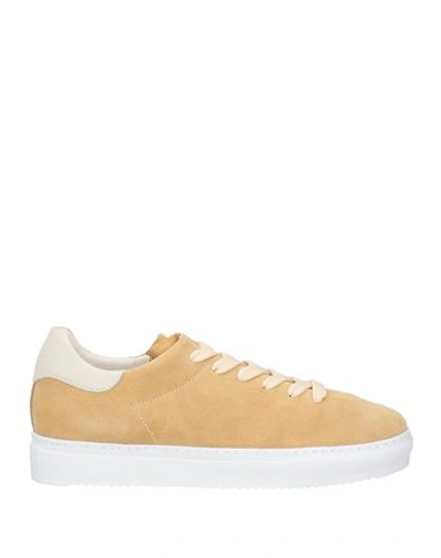 Shop Grünland Woman Sneakers Sand Size 7 Leather In Beige