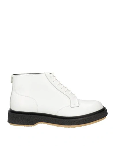 Shop Adieu Woman Ankle Boots White Size 8 Leather