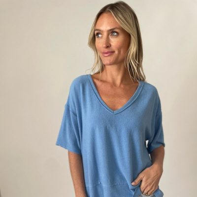 Shop Six Fifty Dolan Top In Blue