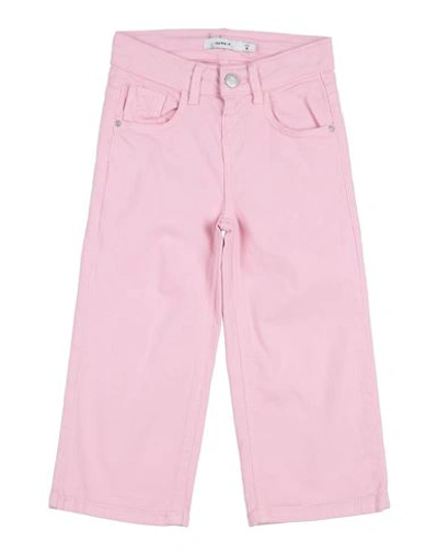 Name It® Name It Toddler Girl Jeans Pink Size 7 Cotton, Elastane In Pink