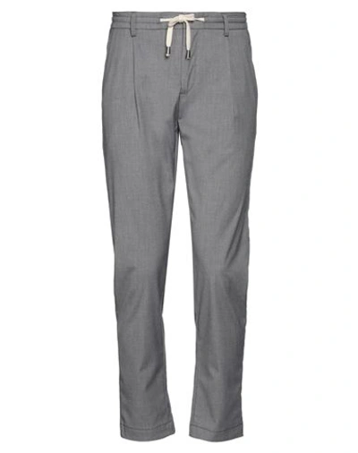 Shop Yan Simmon Man Pants Grey Size 30 Polyester, Viscose, Wool, Elastane