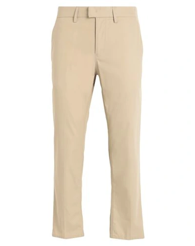 Shop Dondup Man Pants Beige Size 34 Cotton