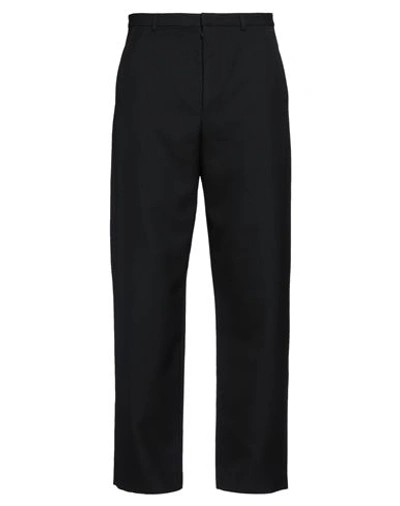 Shop Acne Studios Man Pants Black Size 32 Polyester, Wool