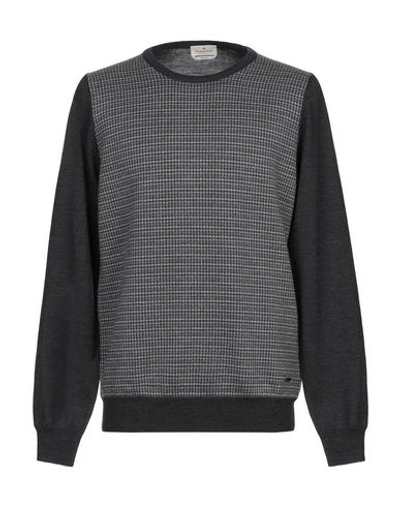 Shop Brooksfield Man Sweater Steel Grey Size 44 Virgin Wool