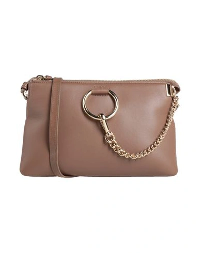 Shop Chloé Woman Cross-body Bag Khaki Size - Soft Leather In Beige