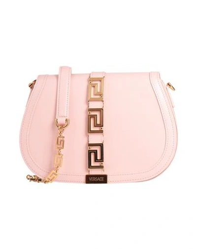 Shop Versace Woman Cross-body Bag Pink Size - Leather