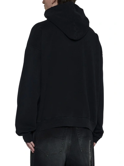 Shop Balenciaga Sweaters In Washed Black/black