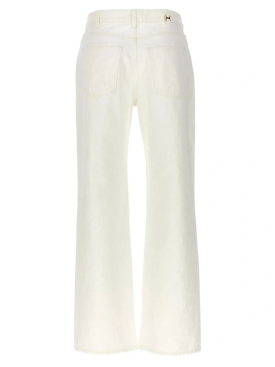 Shop Chloé Flare Leg Jeans In White