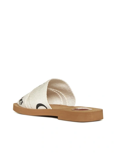 Shop Chloé Chloè Sandals In White