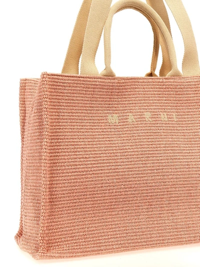 Shop Marni 'east/west' Large Shopping Bag In Pink