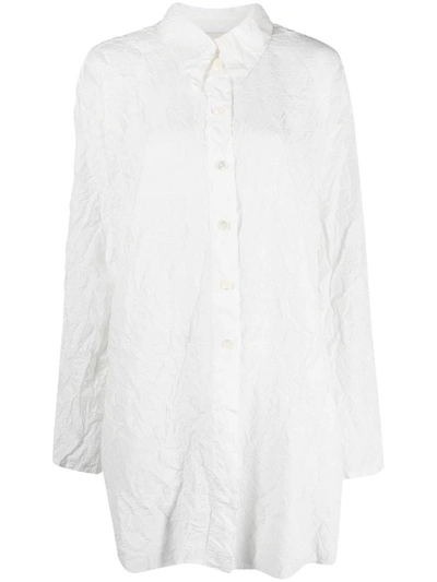 Shop Rohe Róhe Oversized Crushed Shirt Clothing In White