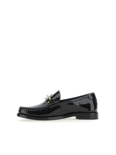 Shop Saint Laurent Loafers In Nero