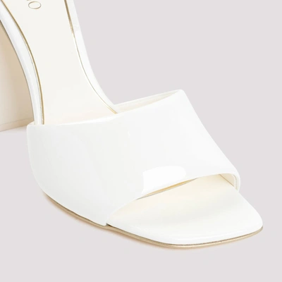 Shop Valentino Garavani  Slide Hyper One Stud Sandals Shoes In White