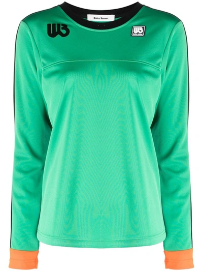 Shop Wales Bonner Commune Long Sleeve Tee Clothing In Green