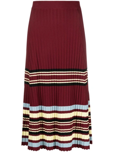 Shop Wales Bonner Wander Knit Skirt Clothing In Multicolour