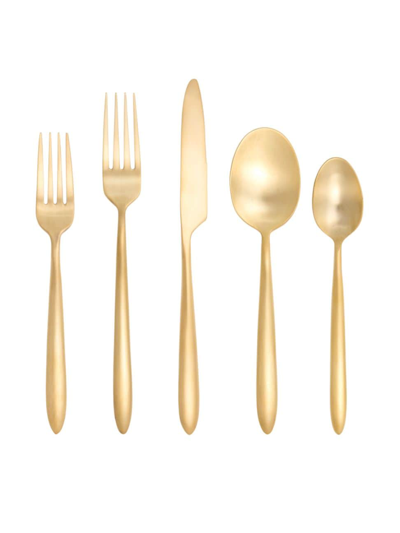 Shop Fortessa Velo Brushed Gold Plated 20-piece Place Setting Set