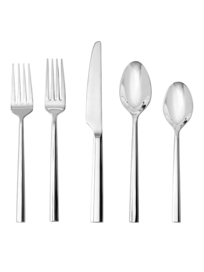 Shop Fortessa Orson 5-piece Place Setting Set In Stainless Steel