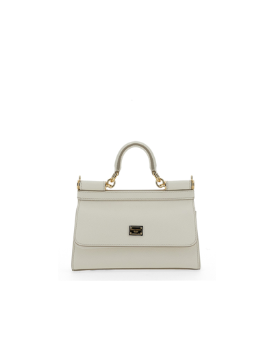 Shop Dolce & Gabbana Designer Handbags Borsa "sicily" Small In White