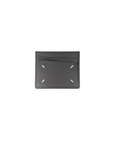 Shop Maison Margiela Designer Wallets Leather Card Holder In Black