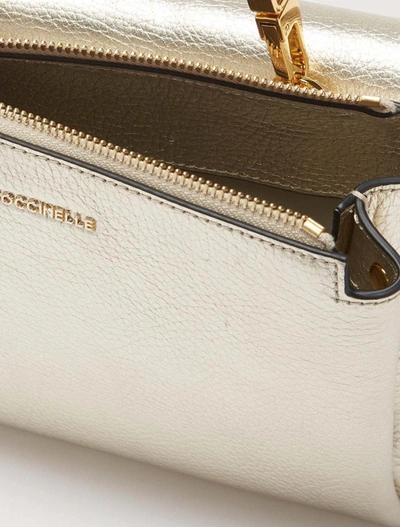 Shop Coccinelle Bags In Pale Gold