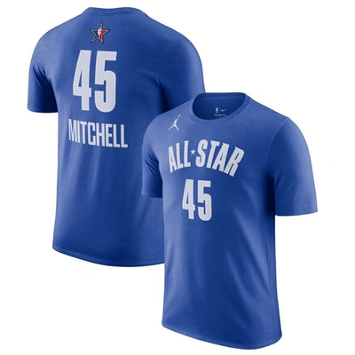 Shop Jordan Brand Donovan Mitchell Blue 2023 Nba All-star Game Name & Number T-shirt
