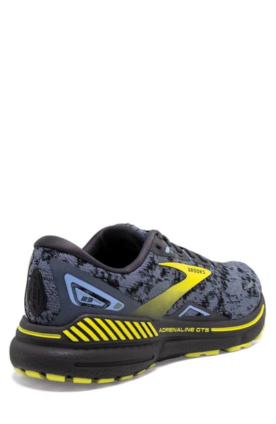 Shop Brooks Adrenaline Gts 23 Running Sneaker In Nine Iron/ Folkstone/ Sulphur