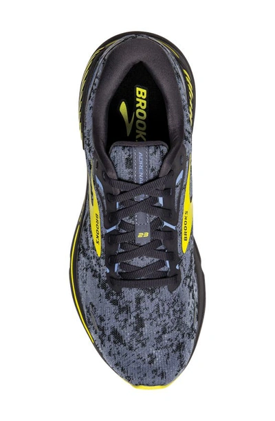 Shop Brooks Adrenaline Gts 23 Running Sneaker In Nine Iron/ Folkstone/ Sulphur