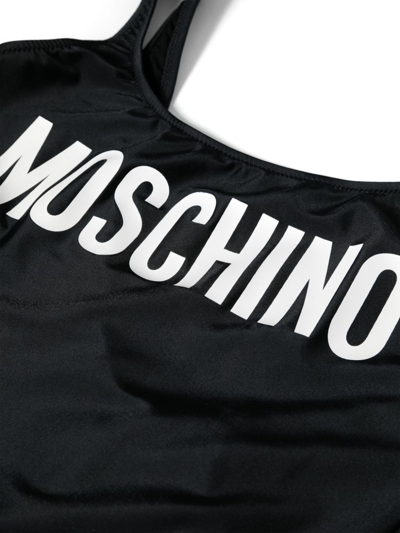 Shop Moschino Costume Intero Con Logo In Black