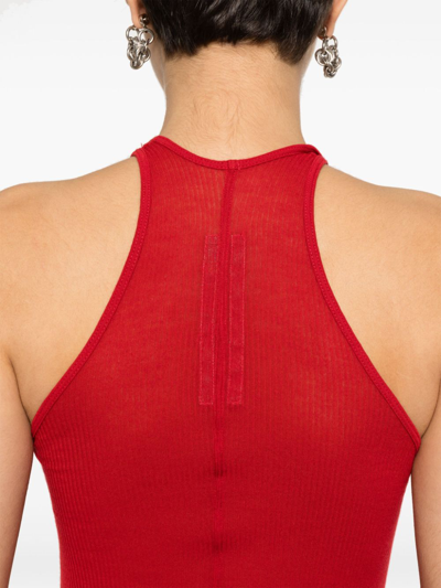 Shop Rick Owens Abito A Costine In Red