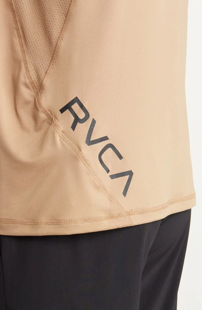 Shop Rvca Sport Vent Logo Graphic T-shirt In Earth Clay