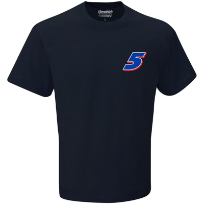 Shop Hendrick Motorsports Team Collection Navy Kyle Larson Exclusive Tonal Flag T-shirt