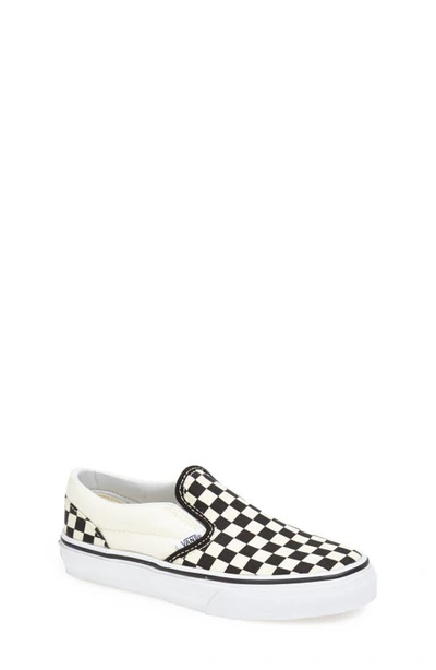 Shop Vans Classic Checkerboard Slip-on In Black/ White Checkerboard