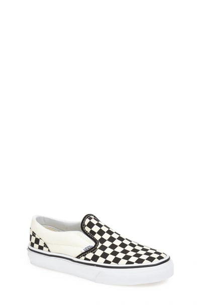 Vans Classic Checkerboard Slip-on In Black/ White Checkerboard