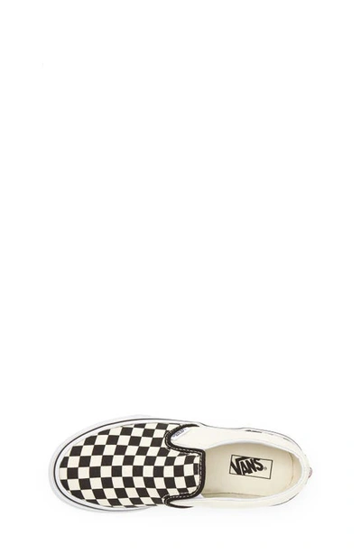 Shop Vans Classic Checkerboard Slip-on In Black/ White Checkerboard