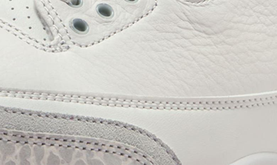 Shop Jordan Air  3 Retro Craft Basketball Sneaker In Ivory/ Grey Mist/ Cream