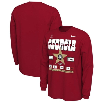 Shop Nike Red Georgia Bulldogs College Football Playoff 2022 National Champions Celebration Long Sleeve T