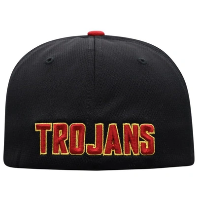 Shop Top Of The World Black/cardinal Usc Trojans Two-tone Reflex Hybrid Tech Flex Hat