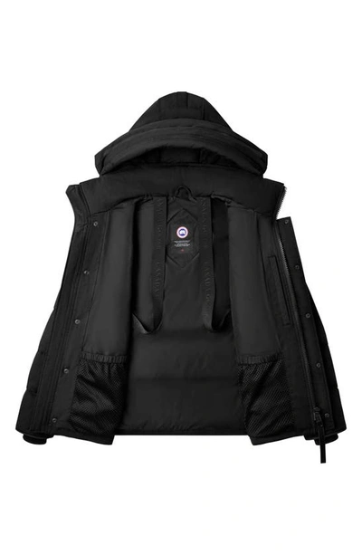 Shop Canada Goose Wyndham Water Repellent 625 Fill Power Down Parka In Black