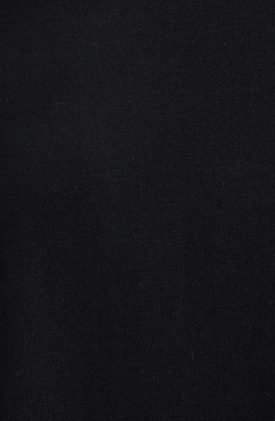 Balmain Black Crewneck T-shirt With Logo Print And Golden Buttons In Jersey Woman In Eab Black/ White