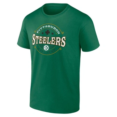 Shop Fanatics Branded Kelly Green Pittsburgh Steelers Celtic T-shirt
