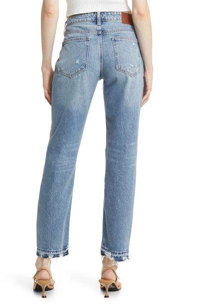 Hidden Jeans Bailey Ripped High Waist Slim Boyfriend Jeans In Medium Wash