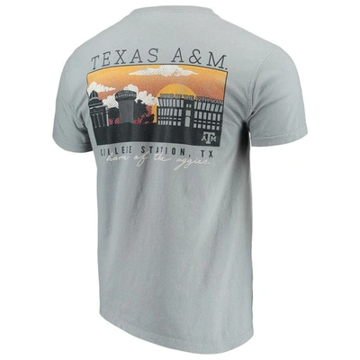 Shop Image One Gray Texas A&m Aggies Comfort Colors Campus Scenery T-shirt