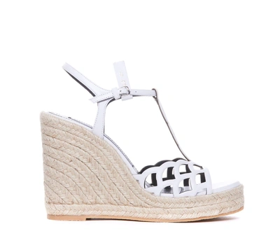 Shop Sergio Rossi Sandals In White