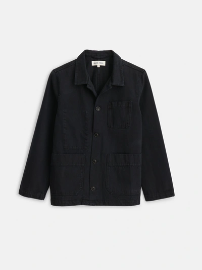 Shop Alex Mill Britt Work Jacket In Recycled Denim In Washed Black